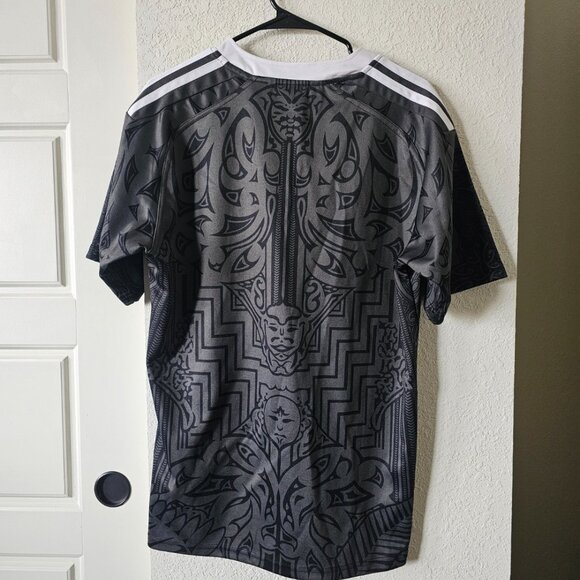 Adidas New Zealand MAORI Rau Tau 100 Years of Rugby Commemorative Jersey - Picture 4 of 4